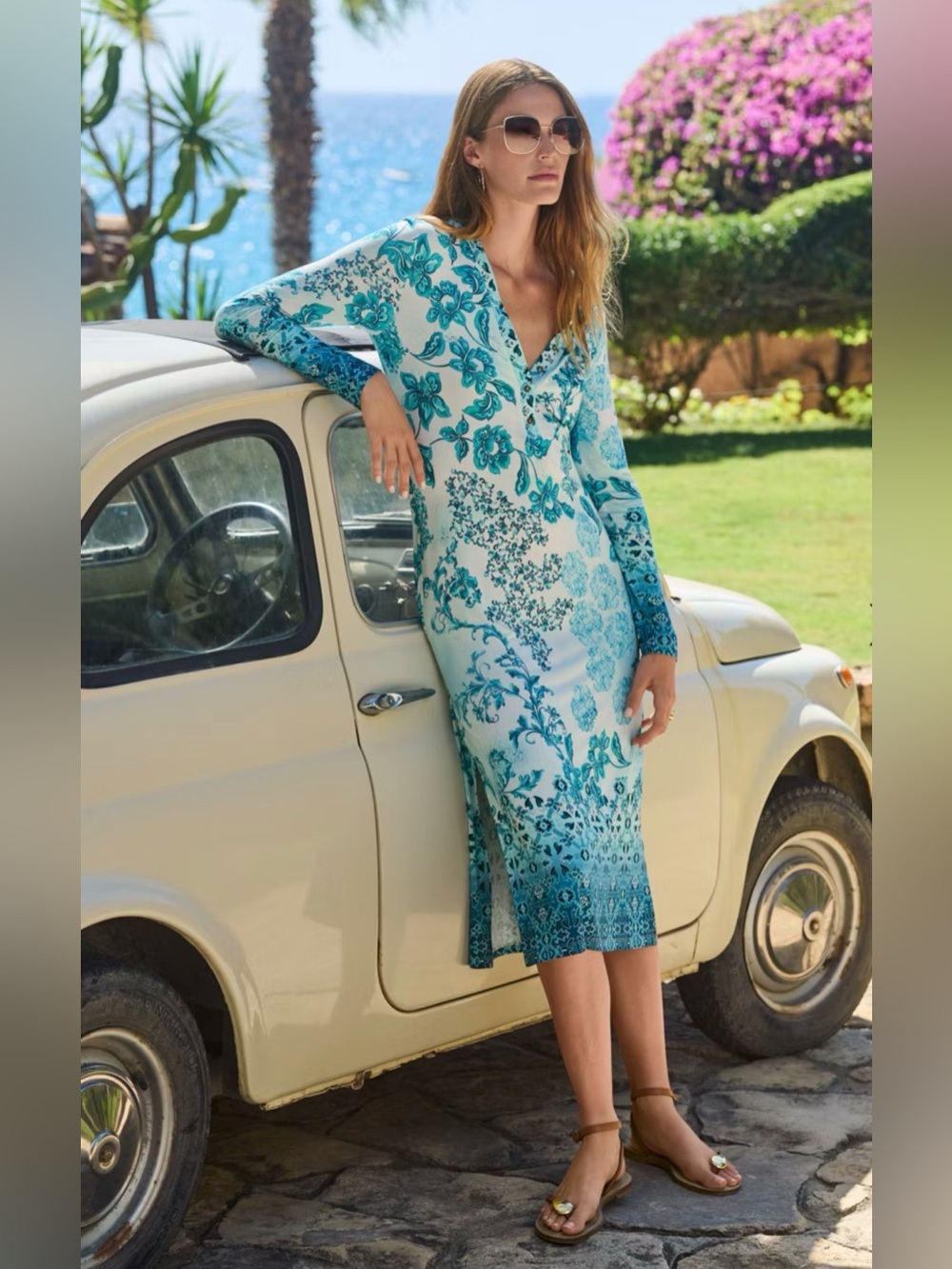Johnny Was Janie Favorite Long Sleeve Button Dress